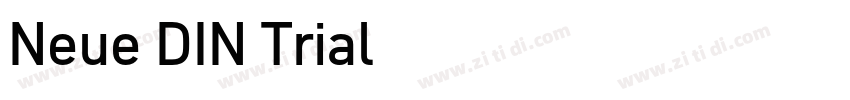 Neue DIN Trial字体转换